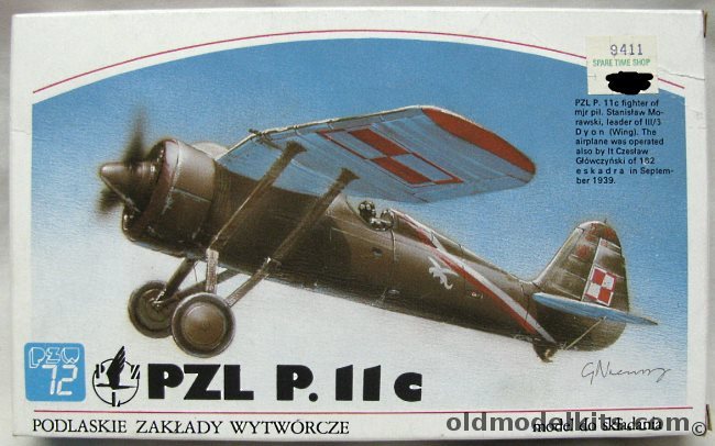 PZW 1/72 PZL P-11C, 03 plastic model kit